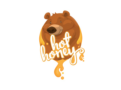 Hot Honey Media graphic design illustration logo design vector