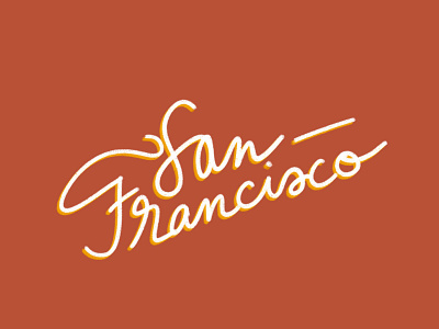 san francisco lettering