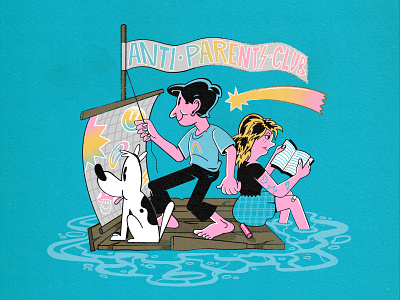 Anti parents club illustration