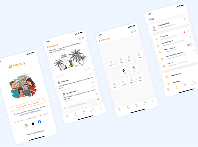 Family Tree | Mobile Application app design ui ux