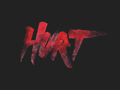 hurt illustration lettering typography