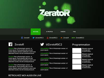 ZeratoR gaming streaming wordpress