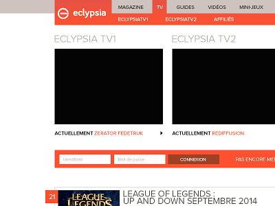 Eclypsia Redesign eclypsia gaming redesign webdesign