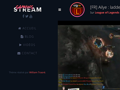 Gaming Stream - Wordpress Theme