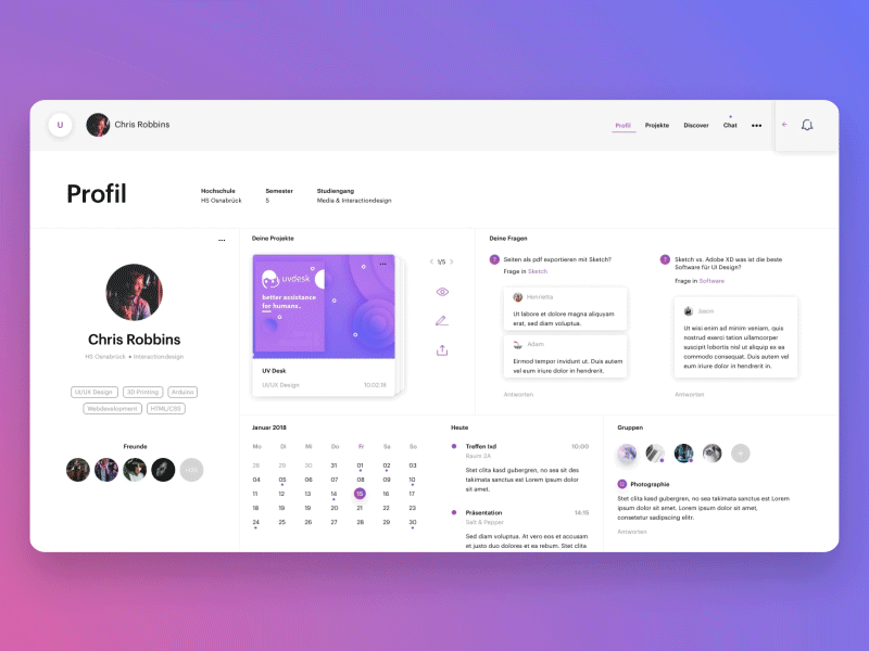 Unite – Discover Mode design interaction layout motion platform ui ux website