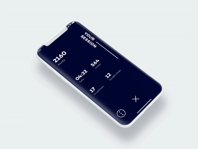 Weave – Stats overview app interacton iphone x menu mockup motion ui ux