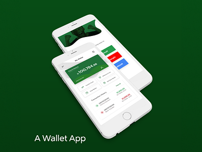 A Wallet Interface interface design ui ux wallet app