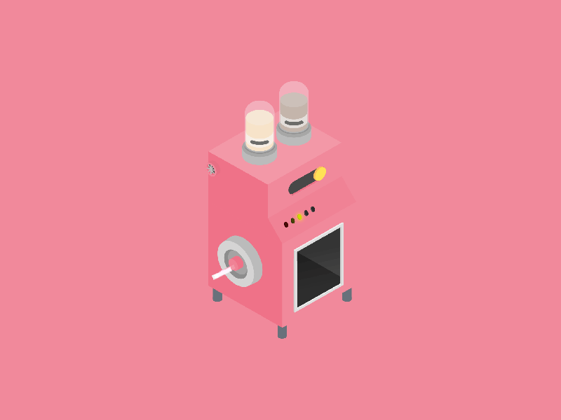 Crepe Machine animation disruptive food garnishing motion design pink