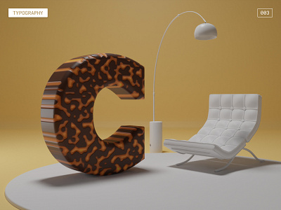 C - for some cheetah vibes 3d art blender design illustration