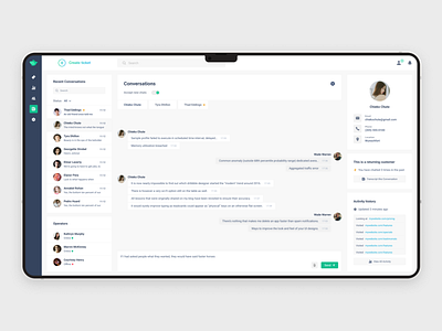 Birddesk - Support chat app chat customer dashboard help desk interaction support ui ux