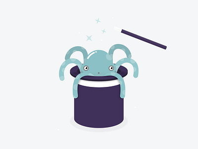 404 Illustration 404 page design illustration magic octopus sketch