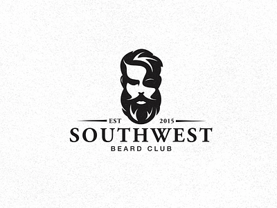 Beard Club Logo Debut beard branding club logo