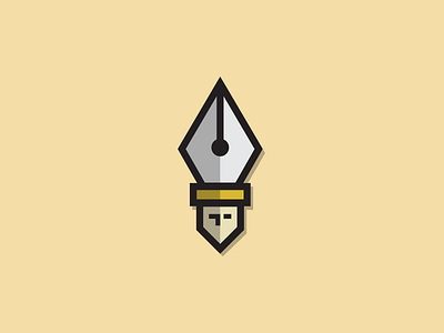 Popelarge logo logo design pentool poetic pope