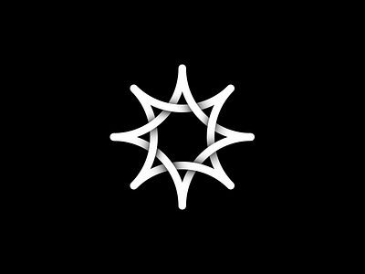 Minimal geometric star logo design geometry logo logo design star