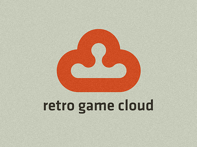 Retro Game Cloud cloud game gaming joystick logo retro