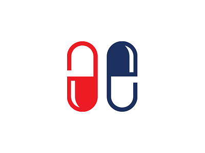 Ae ae capsules design logo medical monogram