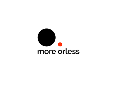More Orless design less less is more logo minimal modern more