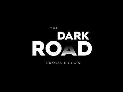 The Dark Road concept dark dark road logo road