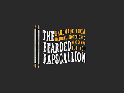 TBR beard flag rapscallion type typography