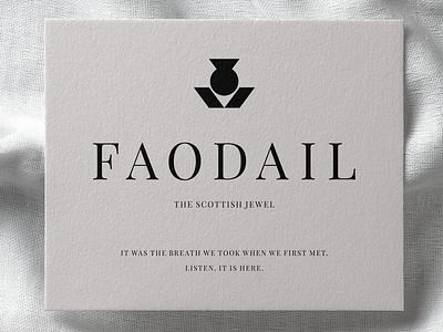 Faodail Invitation Card branding card invitation logo