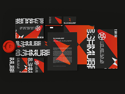 Schmurf Brand Identity System black branding concept logo modern
