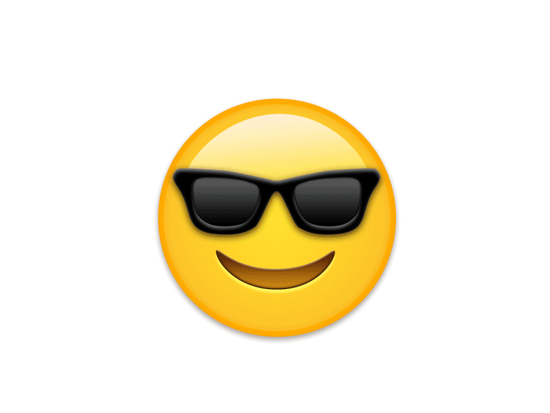 Unemojis animation apple cool cool guy emoji funny glasses sad sun sunburn