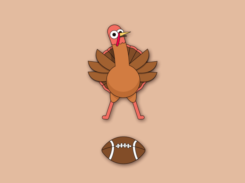 Happy Thanksgiving! excited family feathers football happy holiday jump sports thanksgiving turkey wings yay