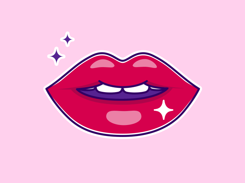 👄👄👄 emoji gif girly kiss lips lipstick love sex sexy star sticker tongue