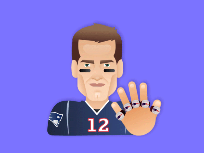 Brady's Super Bowl Rings boston brady football new england patriots pats quarterback ring rings super bowl tom tom brady