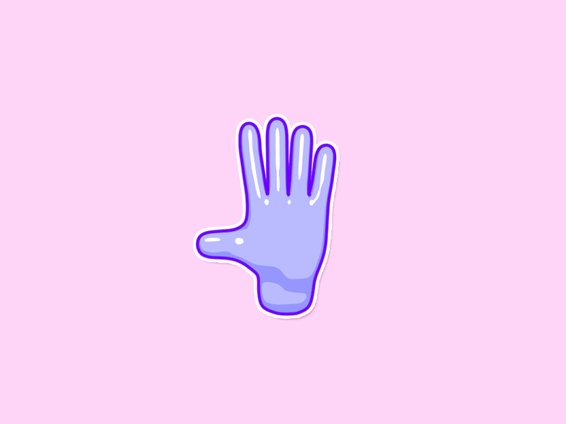 Boop 3d attention boop cel shading cute funny hand hey hi sketch and toon sticker superbad