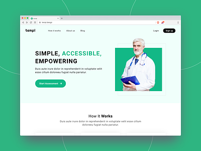 Templ design doctor doctor appointment website