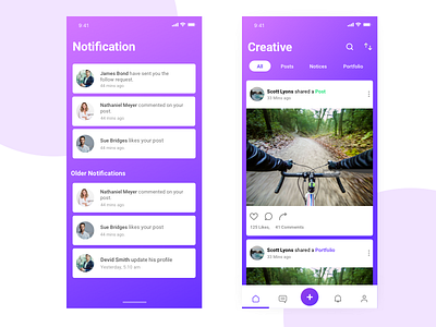 Social Mobile App design dribbble job mobile social ui design ux