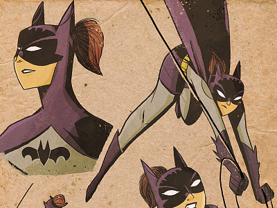 Batgirl2 art batgirl cartoon characterdesign comicnerd comics conceptart dc fun illustration