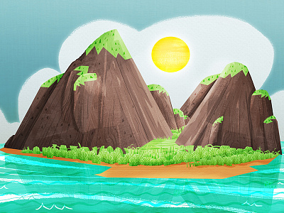 Tiki_miki Bg art backgrounddesign drawing fun illustration island tikimiki
