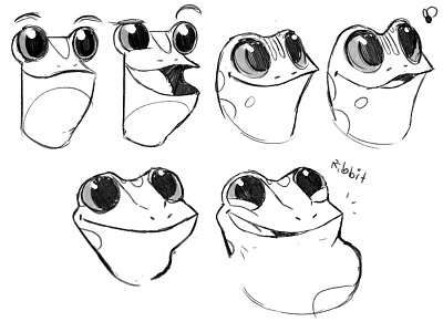 Frogs Character Designs art cartoon characterdesign conceptart frogs fun illustration sketches