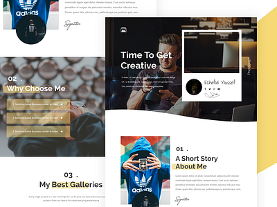 Photograph WebSite Portfolio - Time To Get Creative. animation art black color exploration homepage loadingpage news style ui ux