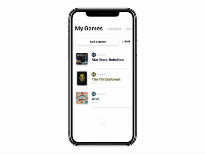 Transition between List and Detail board games framer interaction transition