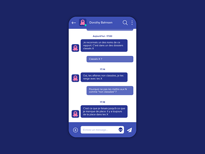 Daily UI #013 : Direct Messaging