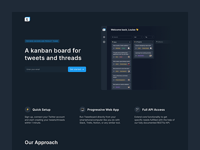 Landing page — Tweetboard