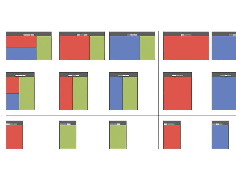 Responsive/Dynamic Layout Diagram by Andrew Harvard on Dribbble