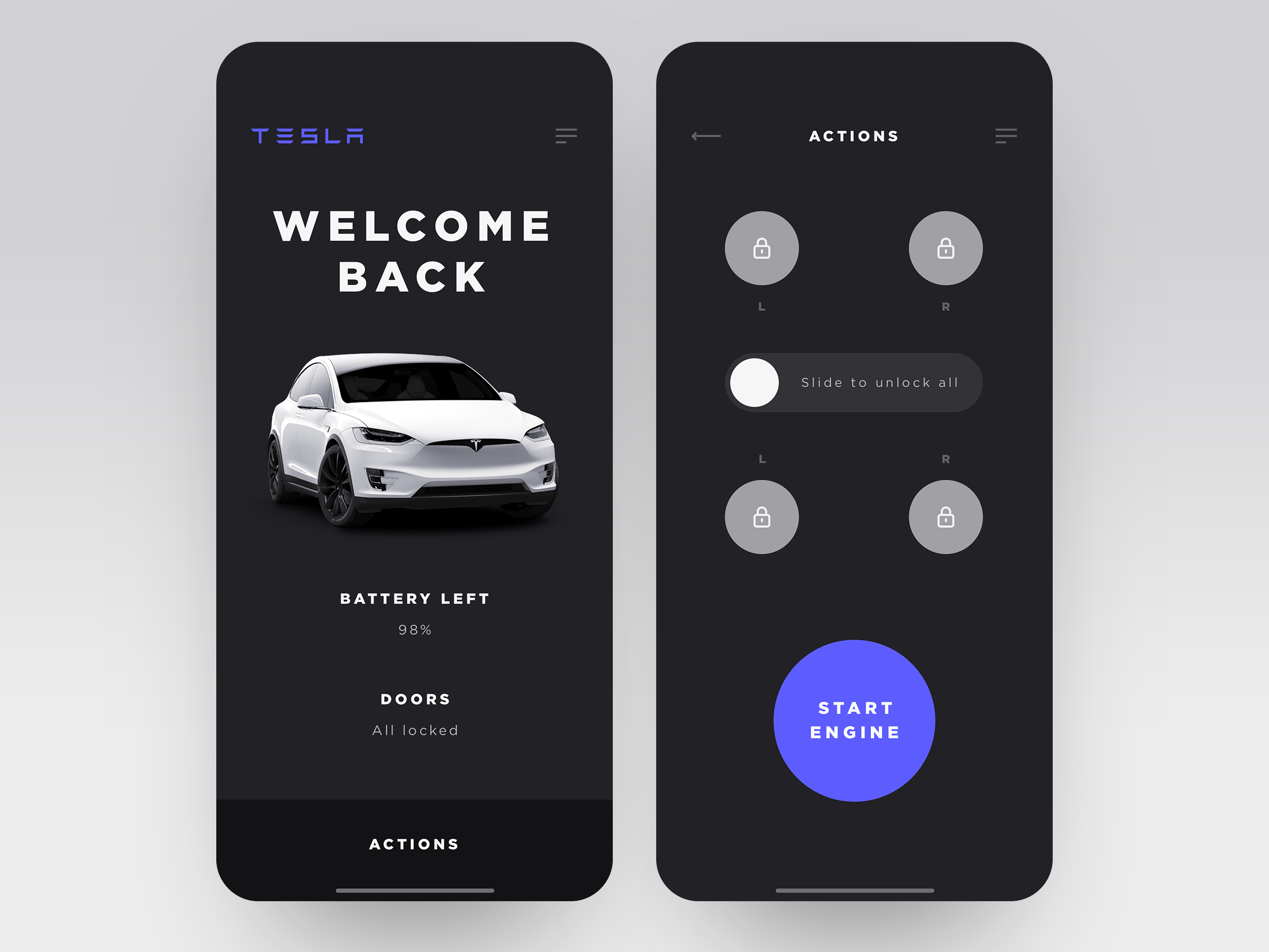 Tesla app ios