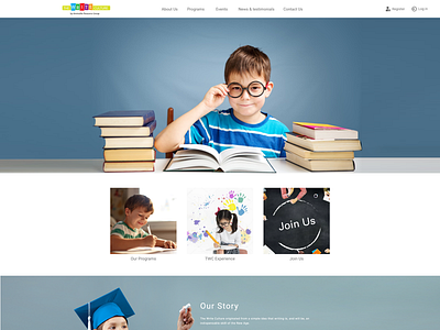 Children Academy Website Design academy website design