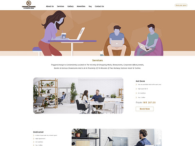 Services Page Design ui ux website design