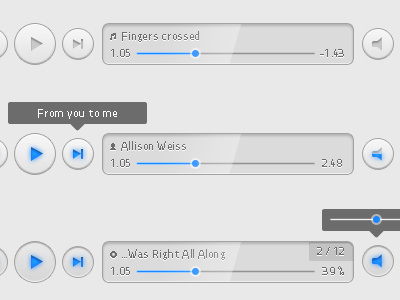 HTML5 audio preview audio css3 html5 player ui
