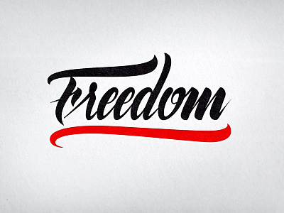 Lettering Freedom calligraphy font hand lettering lettering logotype type