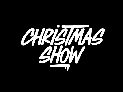 Lettering Christmas Show Atelier Des Bains calligraphy font hand lettering lettering logotype type