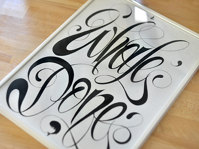 Whale Done Hand-Lettering calligraphy font hand lettering lettering logotype type