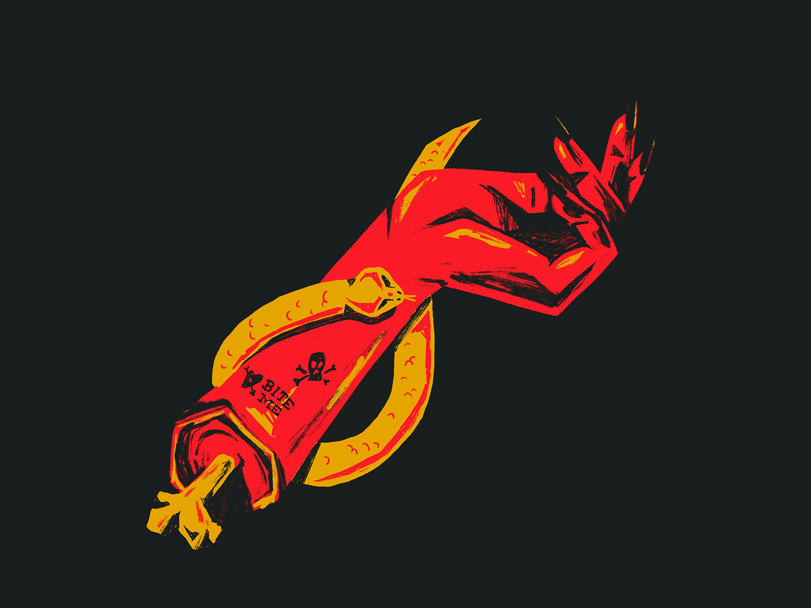 Shedevil animation cool devil hell illustration procreate snake