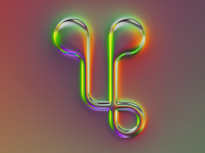 Y - 36 days of type #07 36daysoftype abstract art colors design filter forge generative illustration letter lettering light shiny typography