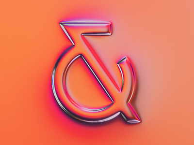 Ampersand 3 - 36 days of type #07 36daysoftype abstract ampersand art colors design filter forge generative illustration lettering type design typography